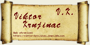 Viktor Krnjinac vizit kartica